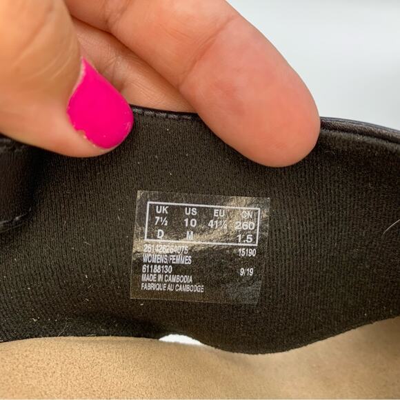 Clarks Lafley Back Strap Slingback Espadrille Wedges Black Size 10 - Picture 10 of 11